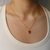 Cadena 1 Letra Heart Rojo