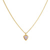 Cadena 1 Letra Heart Morado