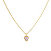 Cadena 1 Letra Heart Morado