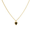 Cadena 1 Letra Heart Negro