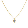 Cadena 1 Letra Heart Azul
