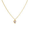 Cadena 1 Letra Heart Morado