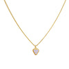 Cadena 1 Letra Heart Morado