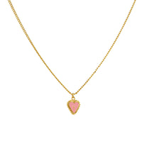 1 Letter Heart Chain Pink
