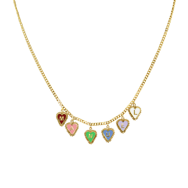 PreOrder 6 Letters Heart Chain