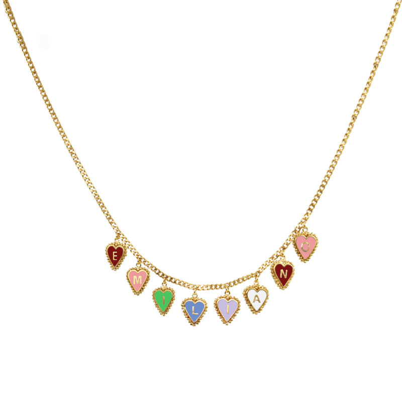 PreOrder 8 Letters Heart Chain