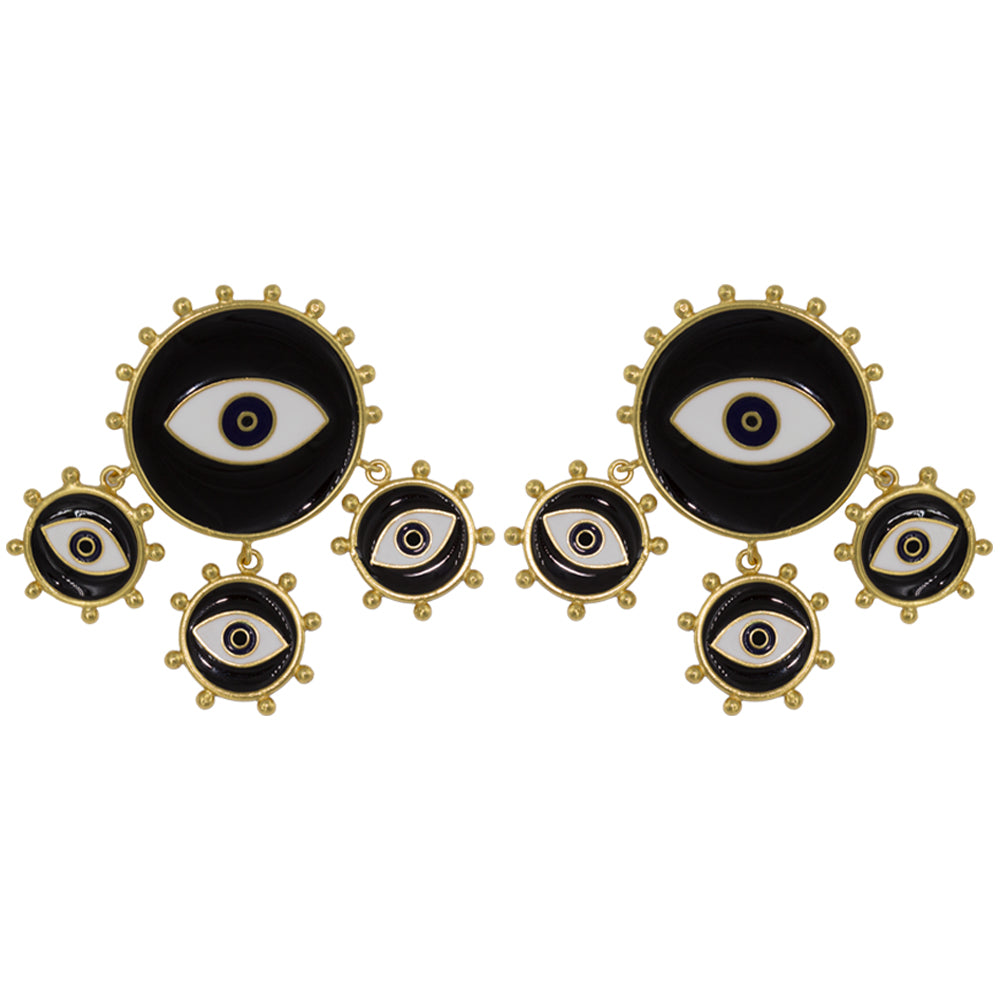 Aretes Triple Havana
